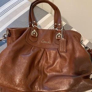 Brown leather Coach Purse